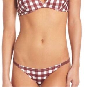 Solid & Striped the Morgan Gingham Bikini Bottom NWT